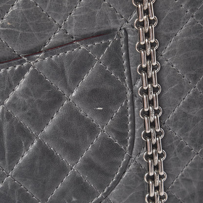Chanel Aged Calfskin Quilted 50th Anniversary 2.55 Reissue 225 Flap Grey 15 of 15