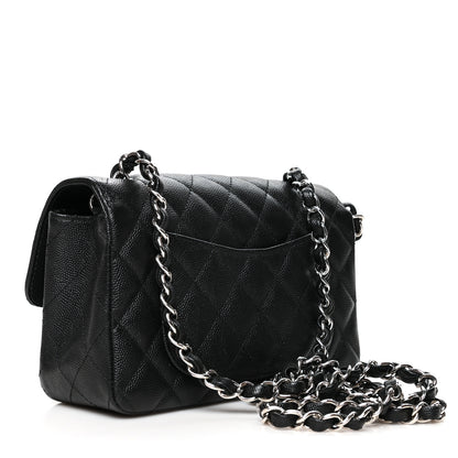 Chanel Caviar Quilted Mini Rectangular Flap Black 2 of 9