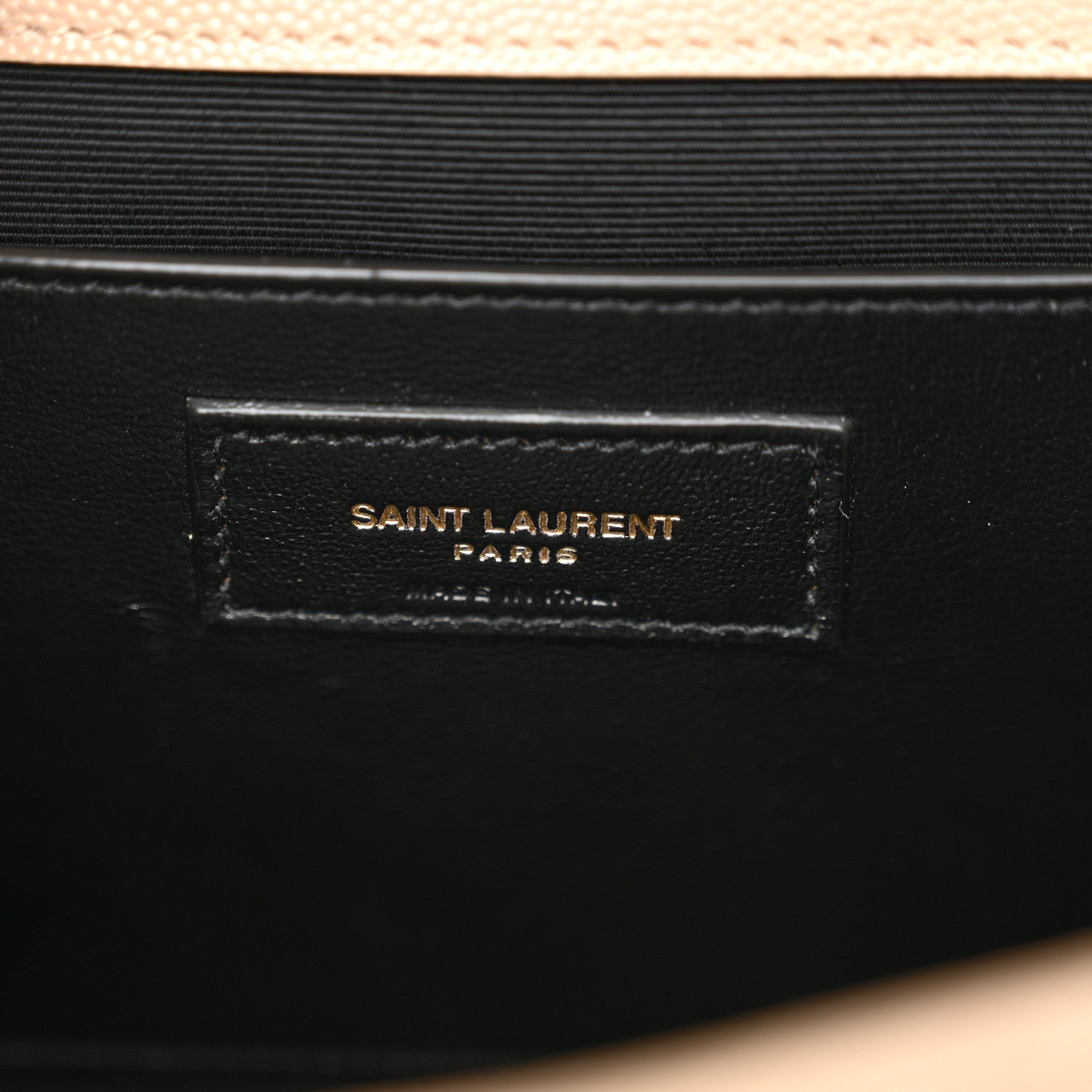 Saint Laurent Grain De Poudre Textured Mixed Matelasse Medium Triquilt Monogram Satchel Dark Latte 6 of 10