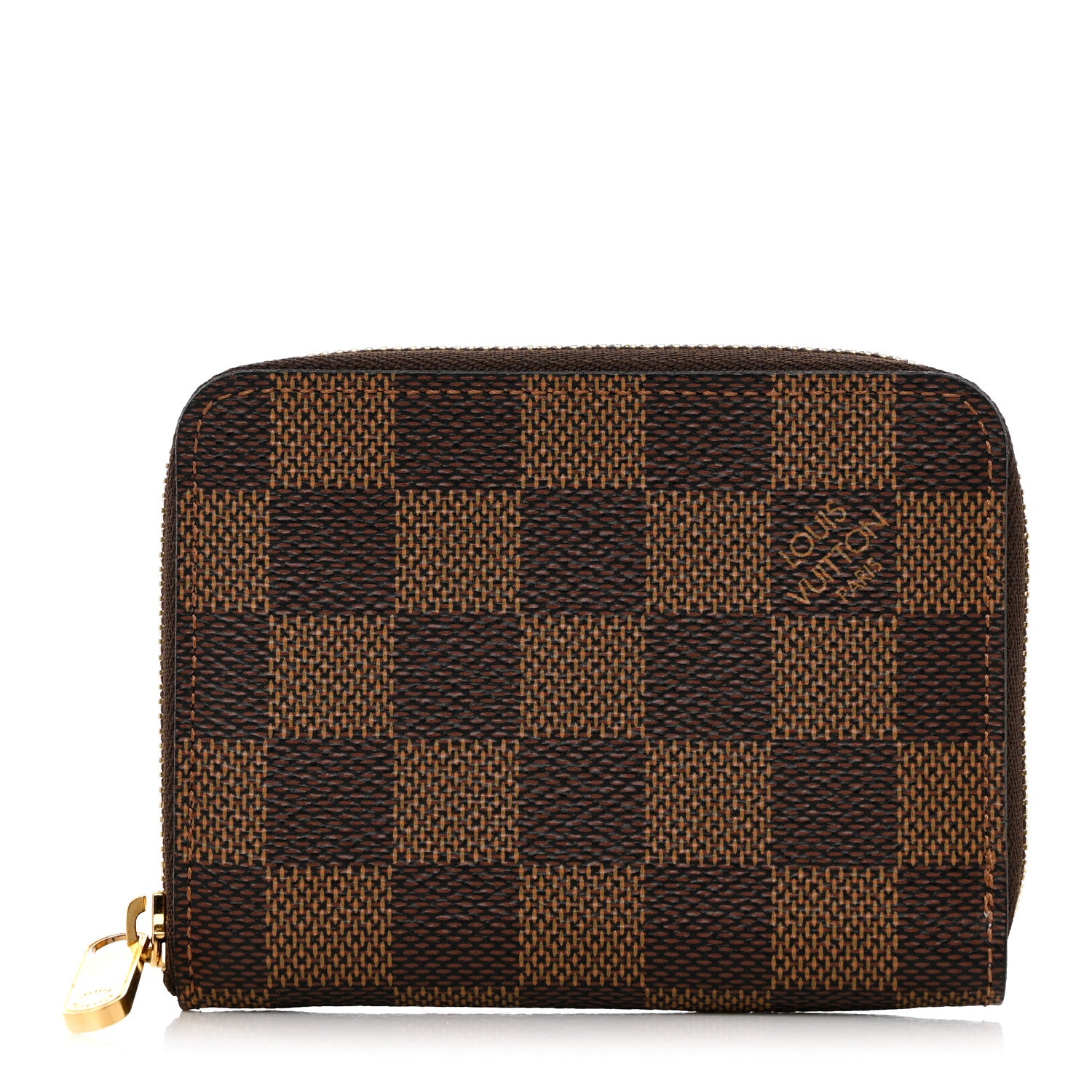Louis Vuitton Damier Ebene Zippy Coin Purse Rose Ballerine 1 of 10