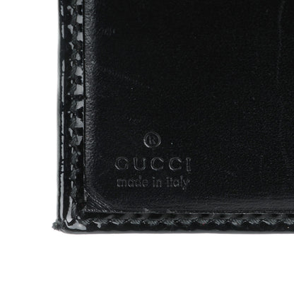 Gucci Patent Abbey Compact Wallet Black 6 of 8