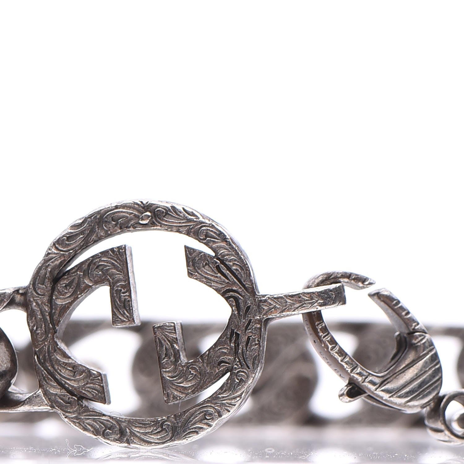 Gucci Sterling Silver Interlocking G Chain Bracelet 4 of 7