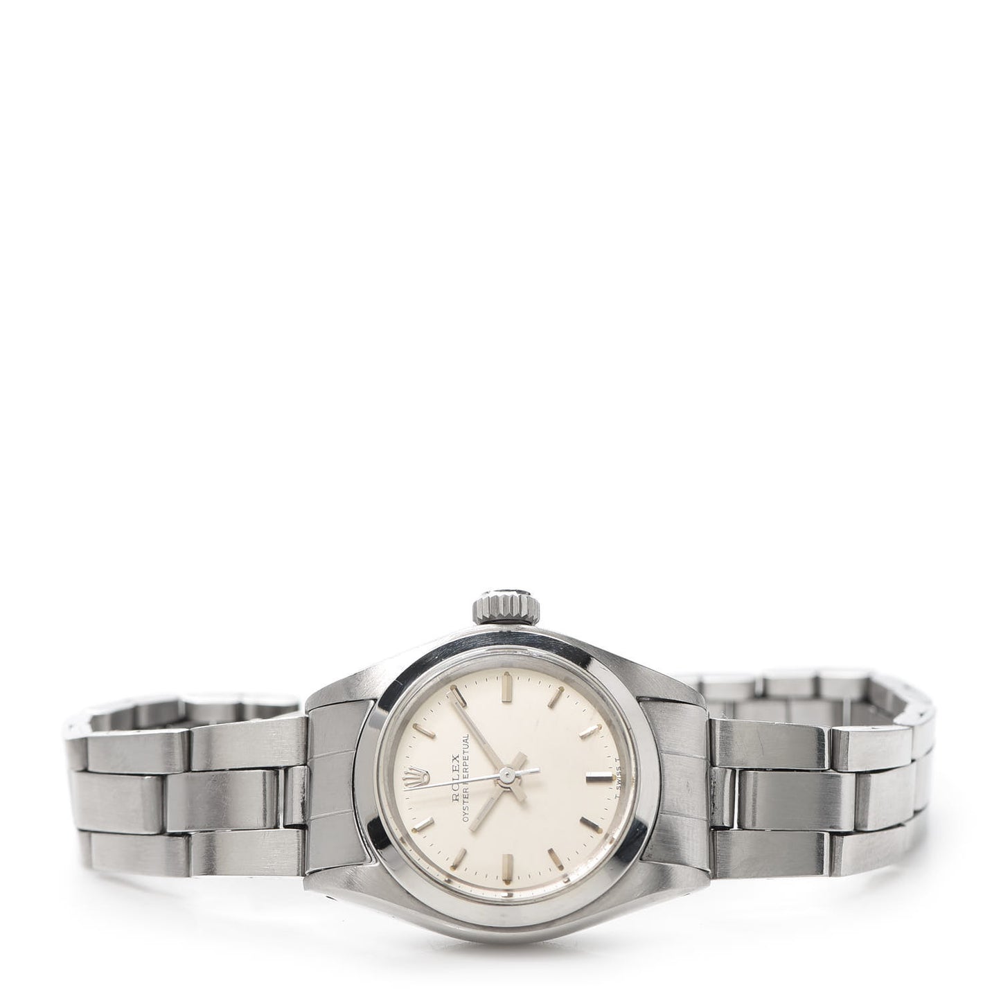Stainless Steel 24mm Oyster Perpetual Watch White 6718