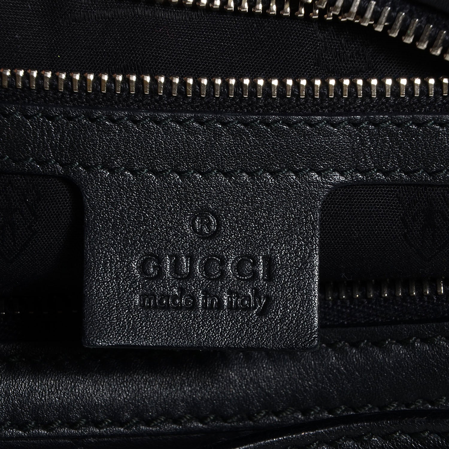 Gucci Guccissima Medium Icon Bit Hobo Black 6 of 7