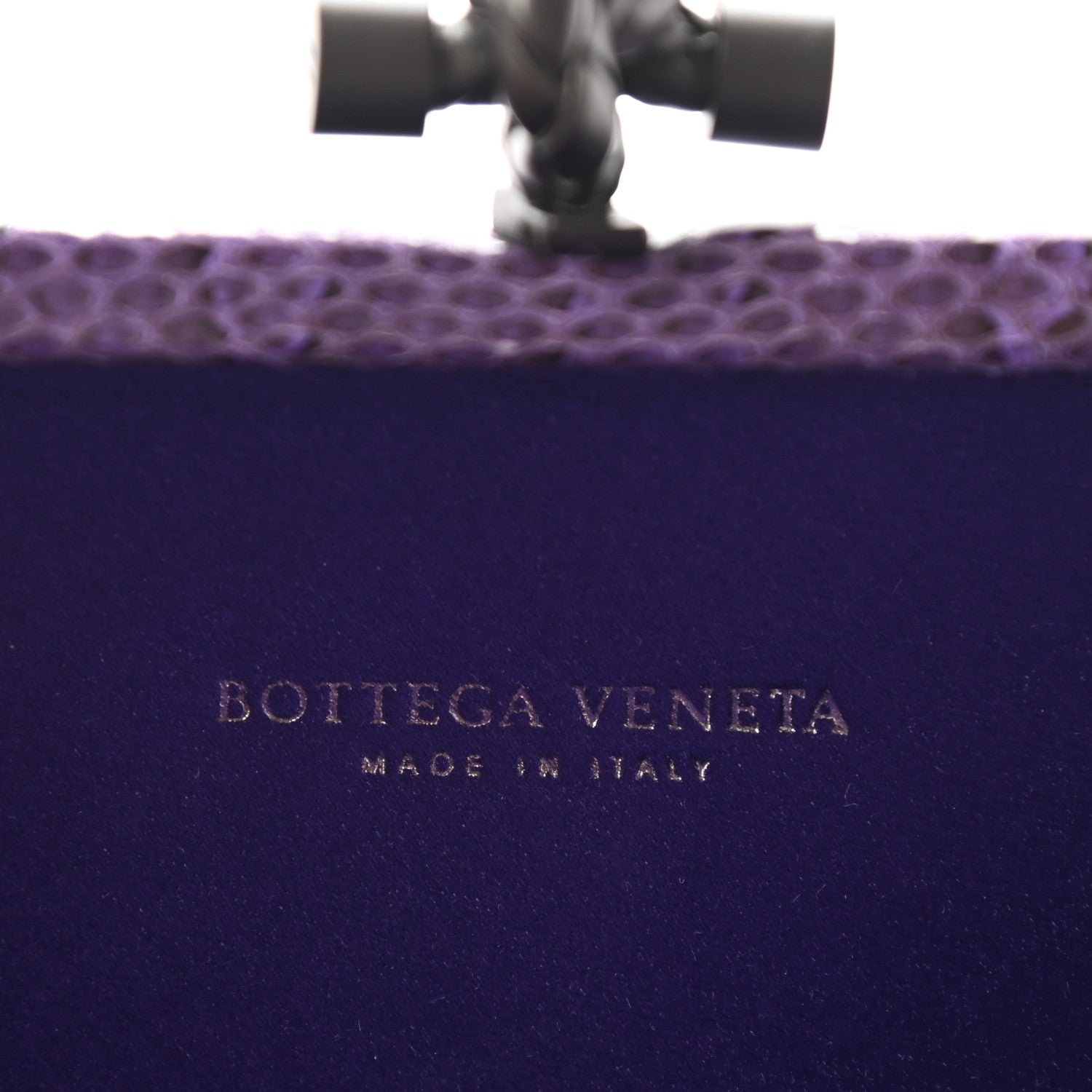 Bottega Veneta Satin Intreccio Impero Ayers Knot Clutch Purple 6 of 8