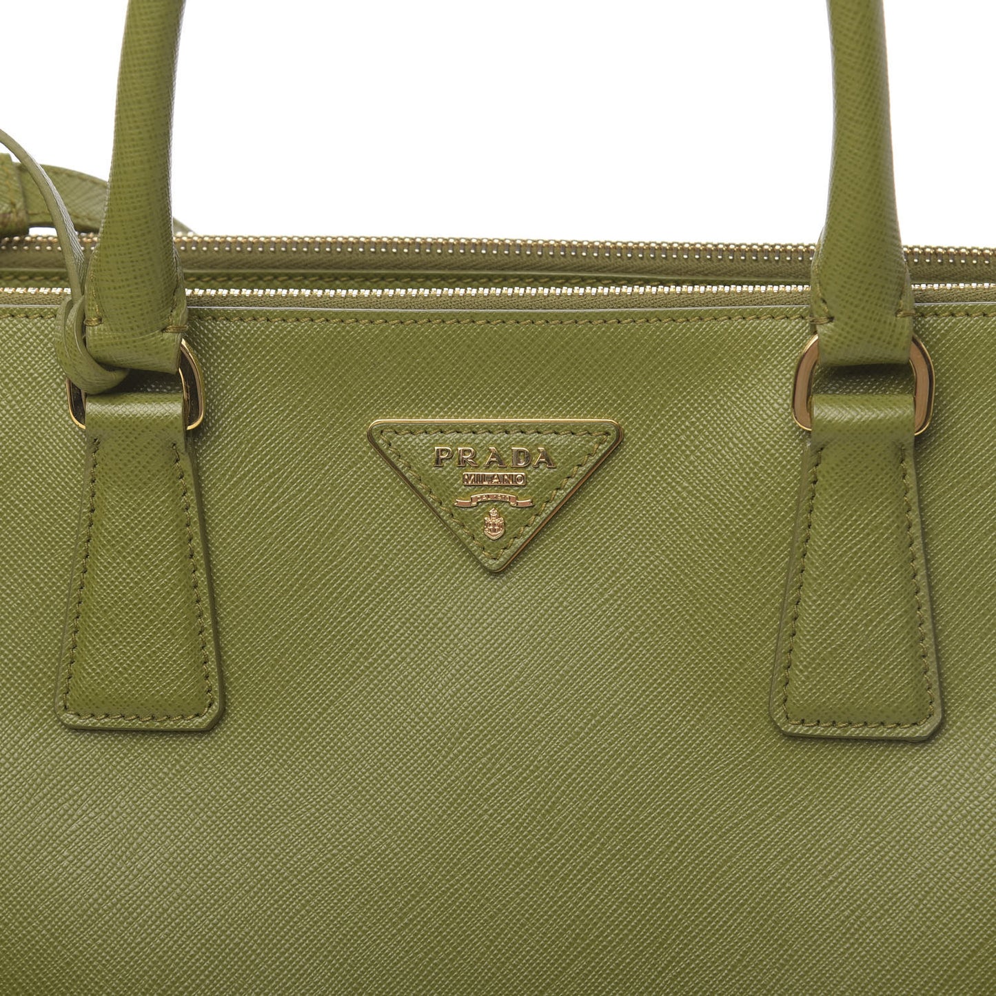 Saffiano Medium Galleria Double Zip Tote Edera