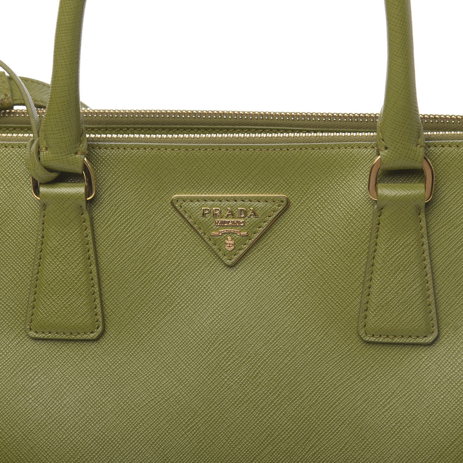 Prada Saffiano Medium Galleria Double Zip Tote Edera 11 of 11