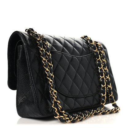 Chanel Caviar Quilted Medium Double Flap Black 3 of 11
