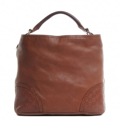 Gucci Leather Guccissima Signoria Hobo Brown 1 of 7
