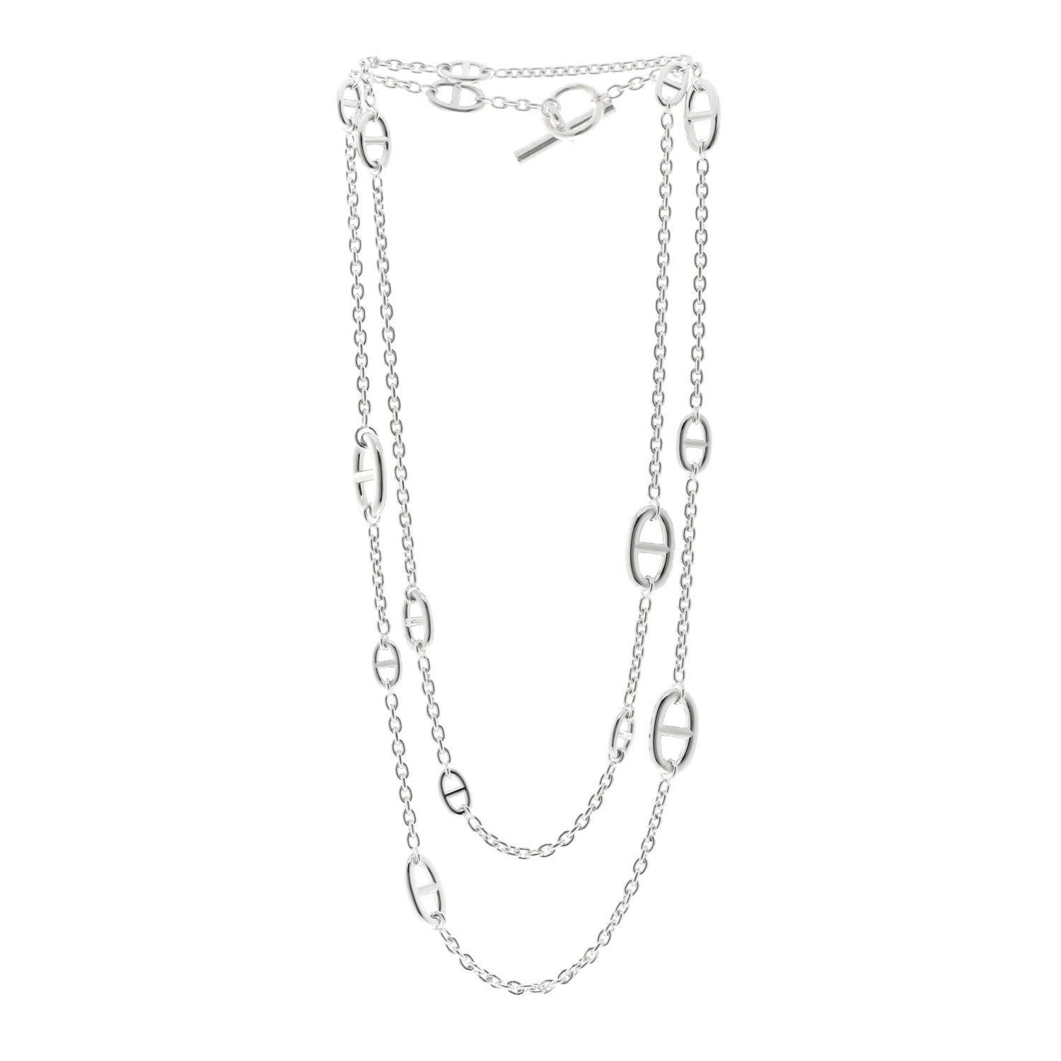Hermes Sterling Silver Farandole Necklace 120 3 of 6