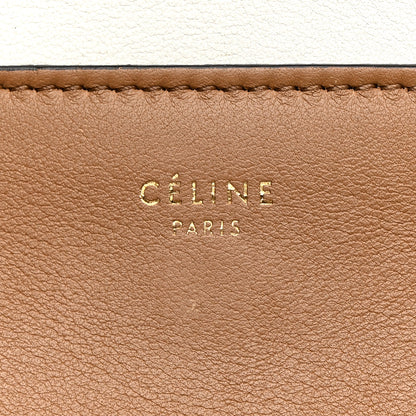 Celine Shiny Smooth Calfskin Medium Frame Shoulder Bag Tan Optic White 6 of 15