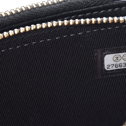 Chanel Iridescent Caviar Quilted Clutch With Chain Black 8 of 11