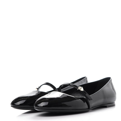 Louis Vuitton Patent Uniformes Ballet Flats 37.5 Black 3 of 10