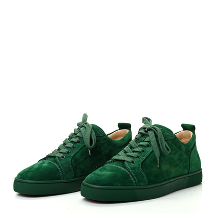 Christian Louboutin Suede Louis Junior Flat Sneakers 41 Green 3 of 8