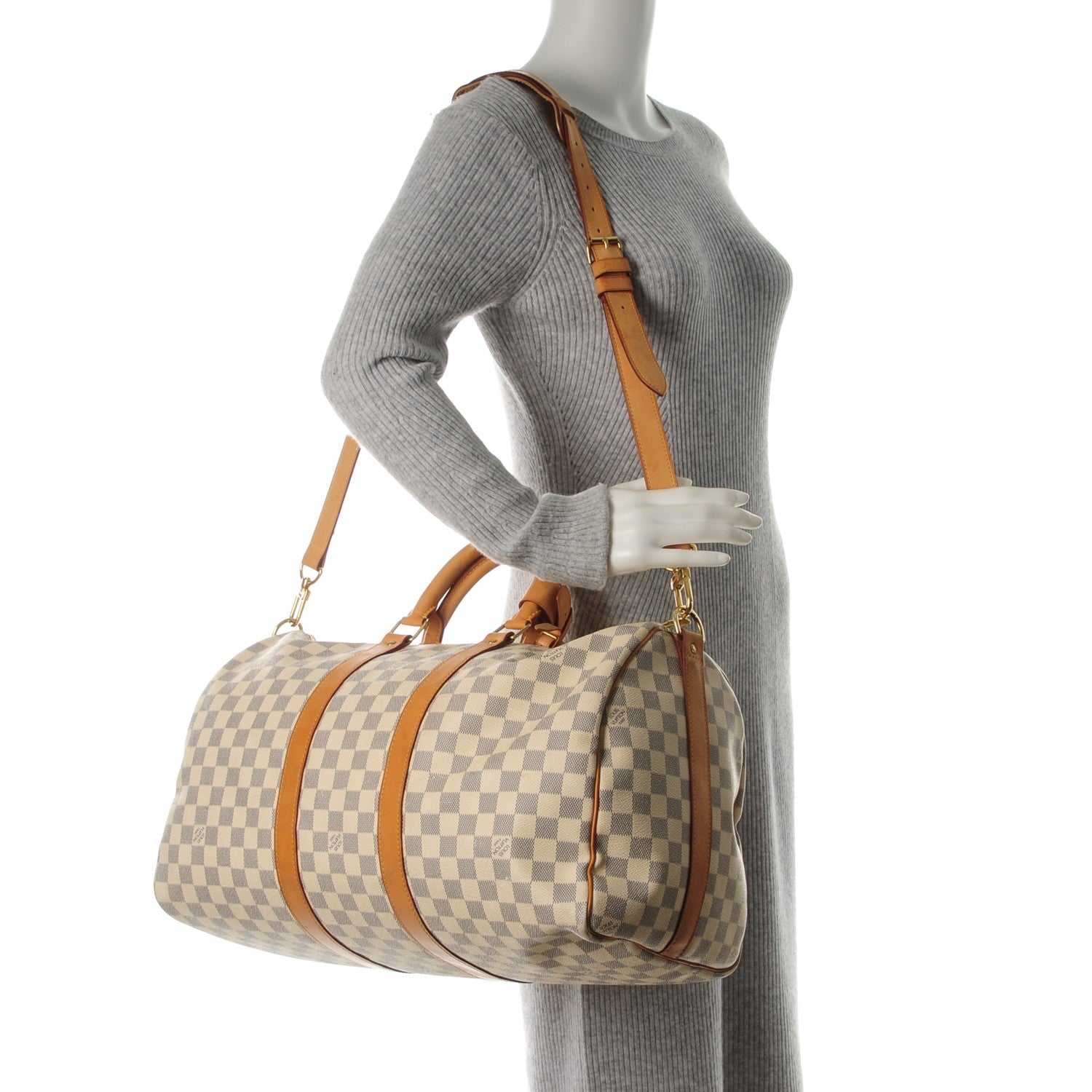 Louis Vuitton Damier Azur Keepall Bandouliere 45 2 of 7