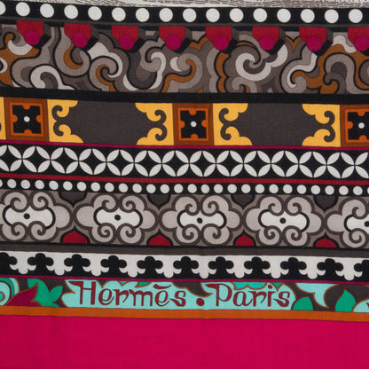 Hermes Cashmere Silk La Femme Aux Semelles de Vent Shawl 140 4 of 6