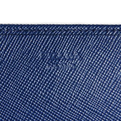 Prada Saffiano Metal Oro Chain Wallet Bleuette 6 of 9