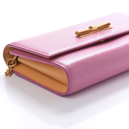 MCM Grained Calfskin Large Mina Chain Crossbody Blush Pink 6 of 9