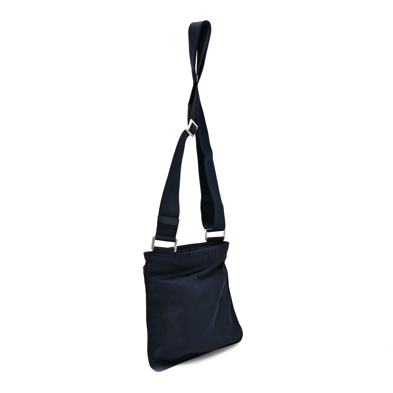Prada Nylon Small Flat Messenger Bag Baltico 3 of 9