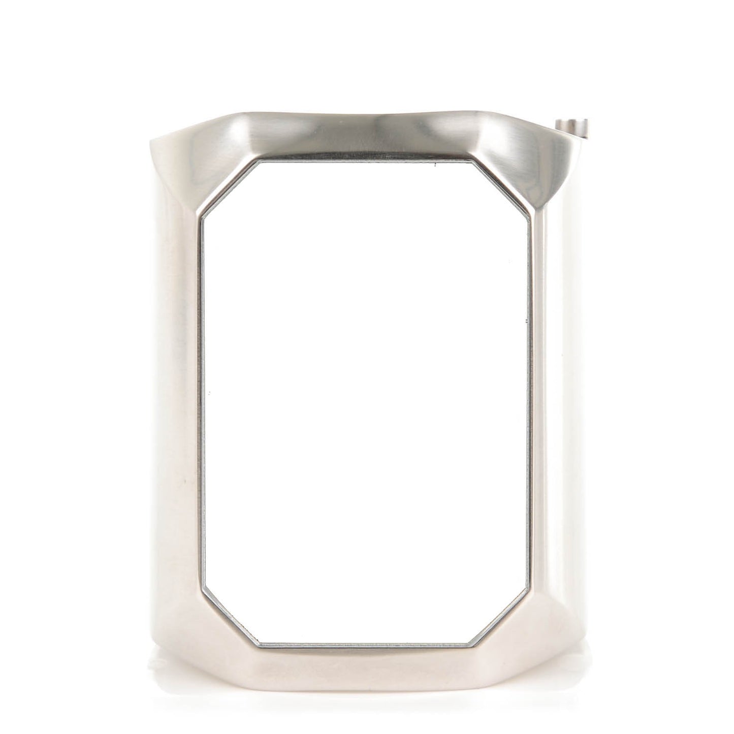 Metal Wide CC Mirror Cuff Silver