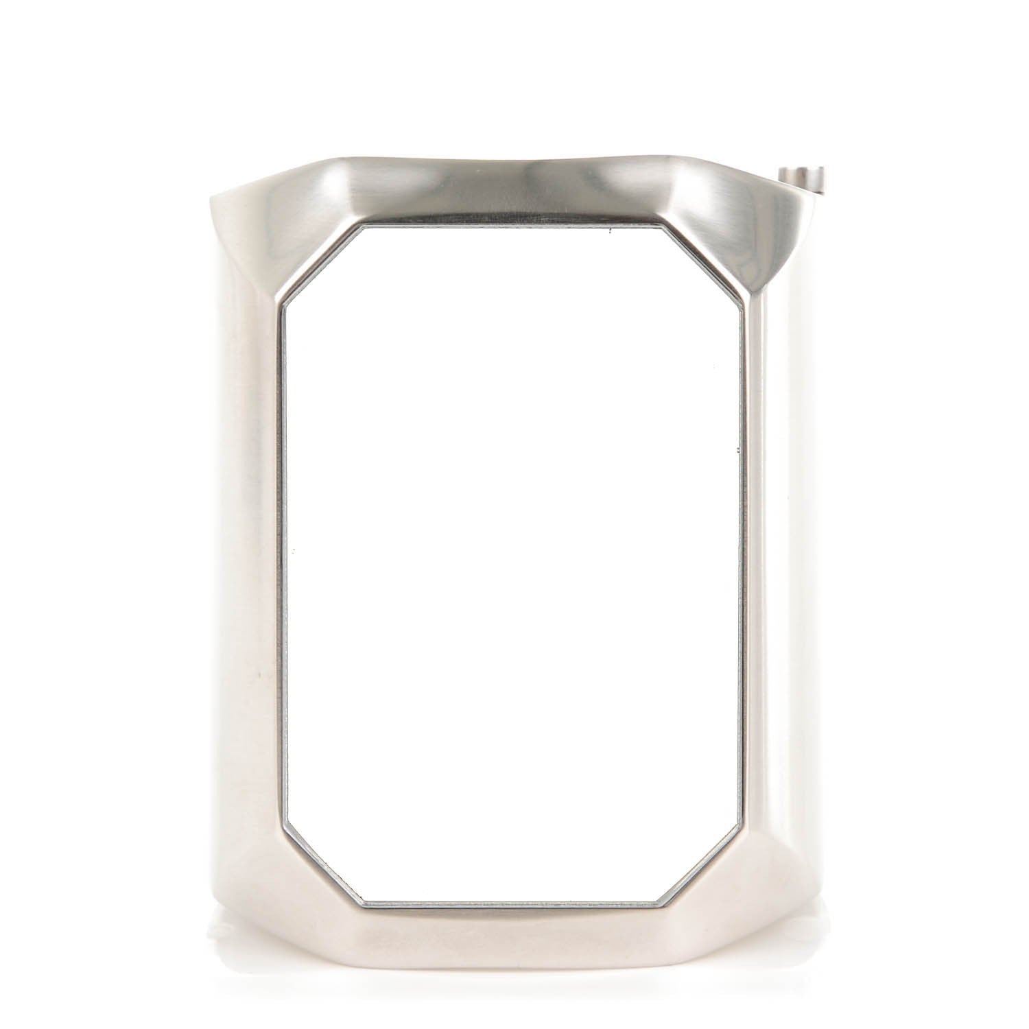 Chanel Metal Wide CC Mirror Cuff Silver 4 of 6