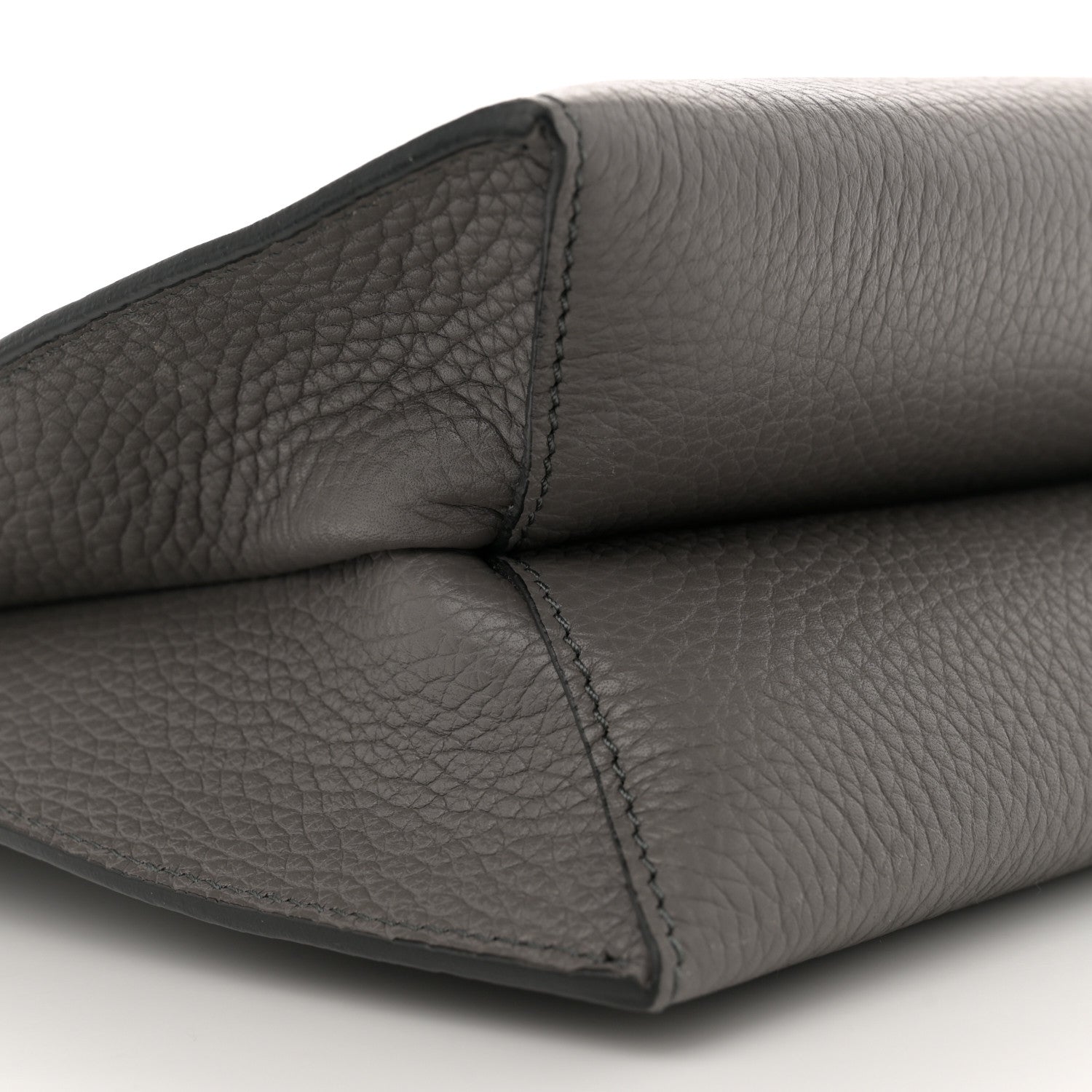 Tom Ford Pebbled Calfskin Small Alix Padlock Zip Hobo Bag Grey 9 of 12