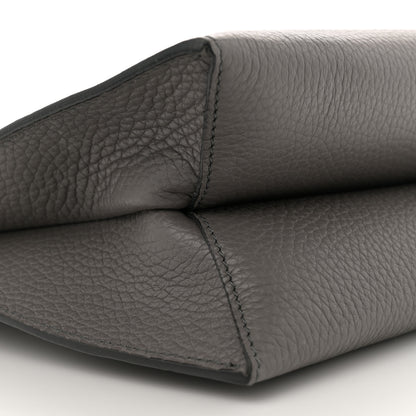 Tom Ford Pebbled Calfskin Small Alix Padlock Zip Hobo Bag Grey 9 of 12