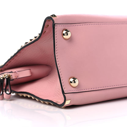 Valentino Garavani Vitello Rockstud Dome Shopper Pop Gardenia 8 of 9