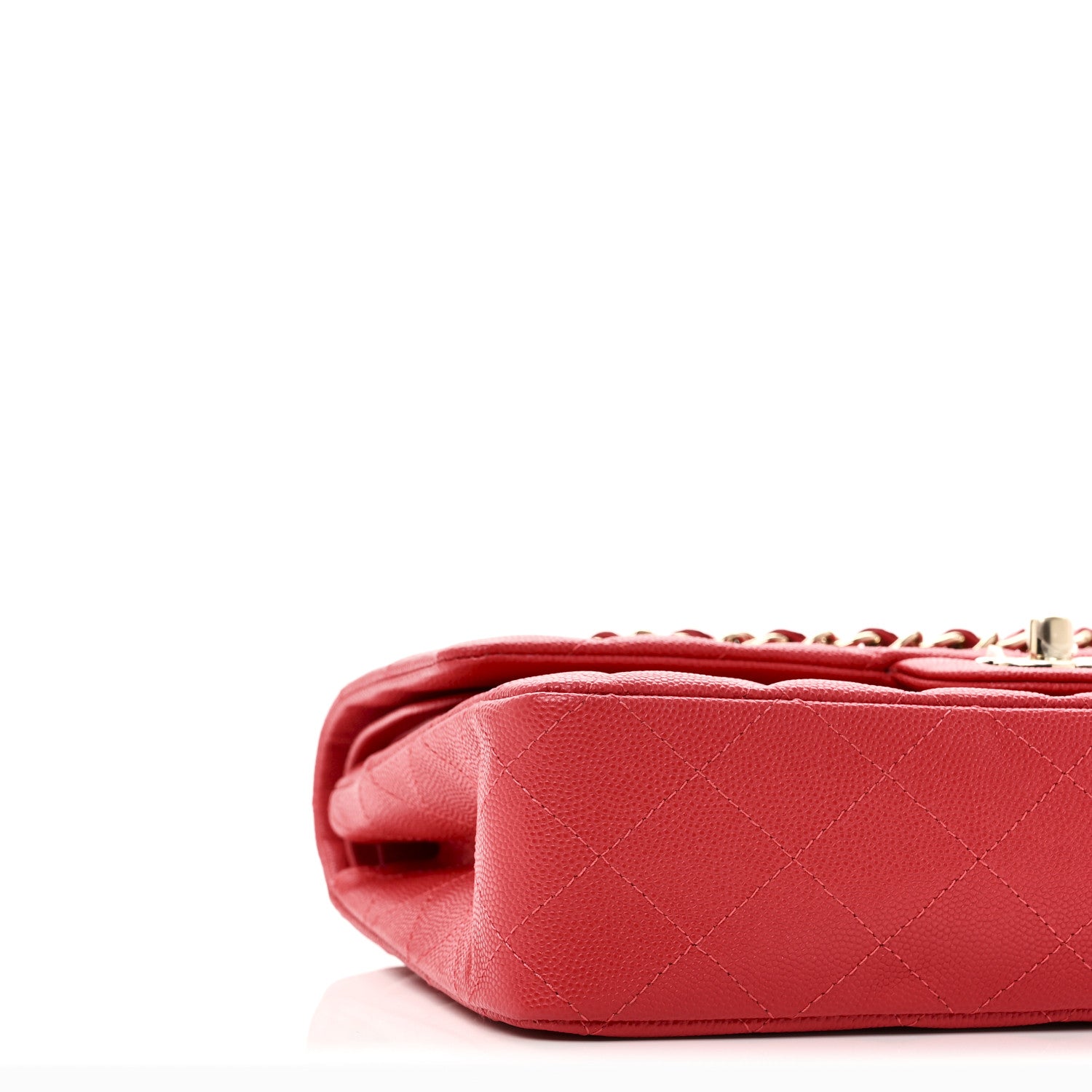Chanel Caviar Quilted Medium Double Flap Red 9 of 11
