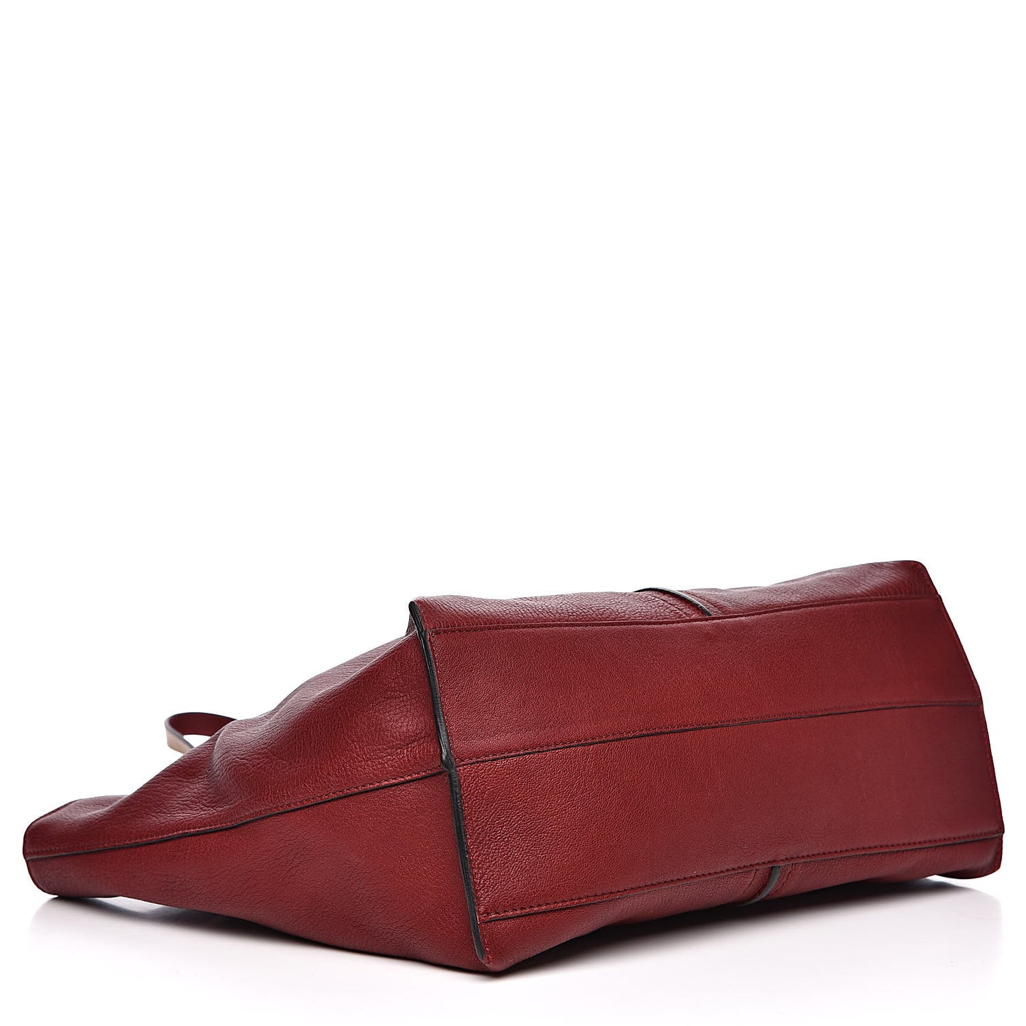 Grained Lambskin Keri Tote Dark Red