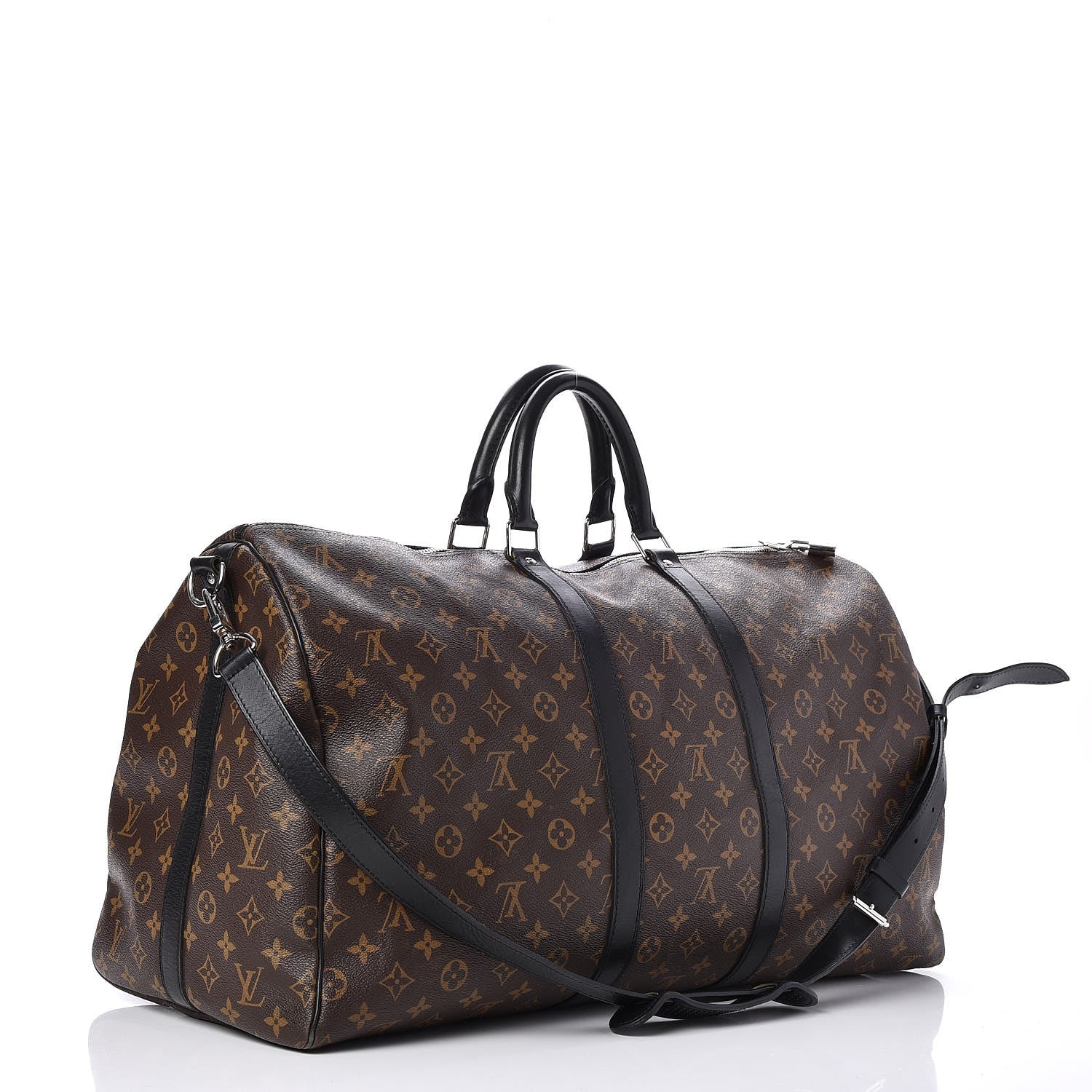 Louis Vuitton Monogram Macassar Keepall Bandouliere 55 3 of 7