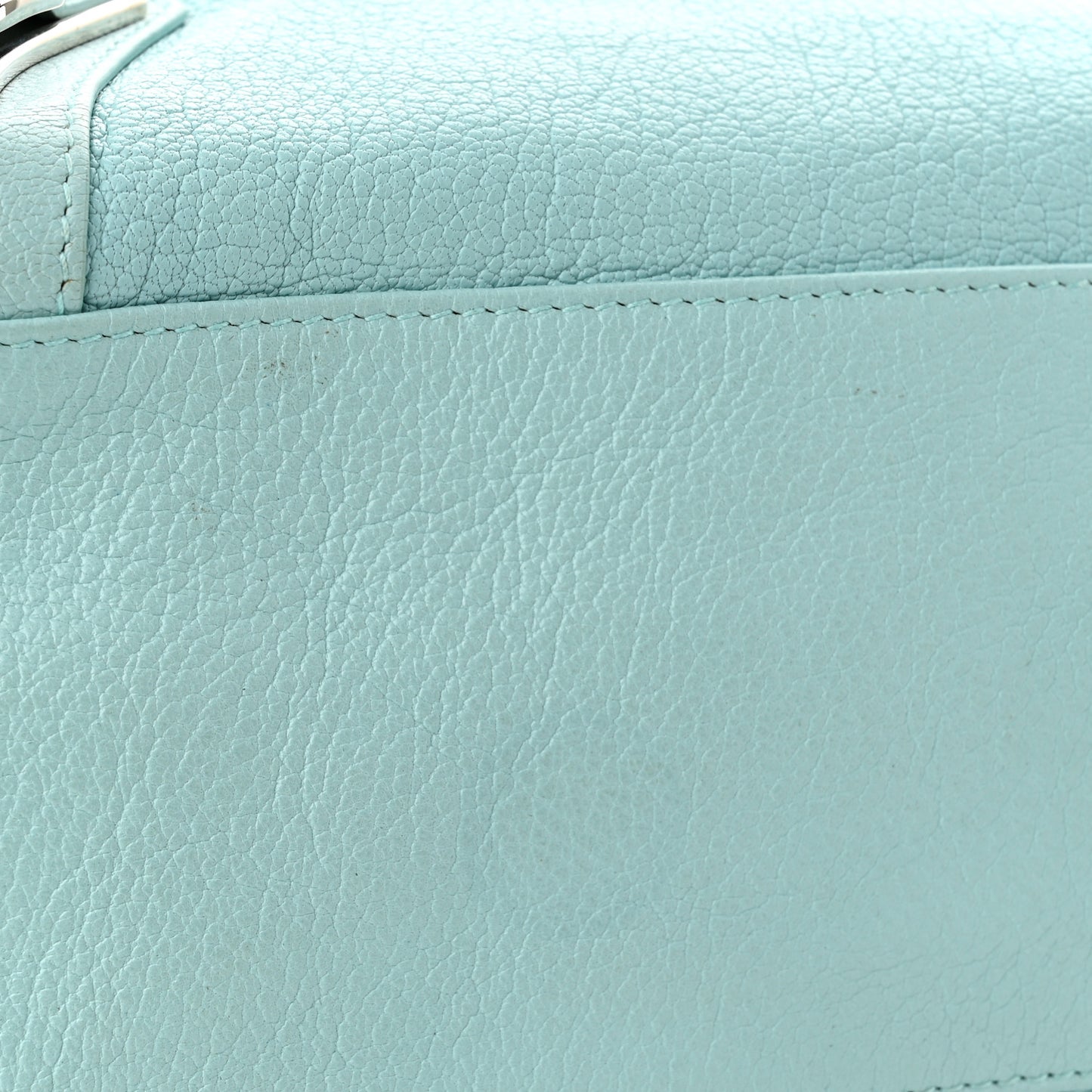 Chevre Silver Metallic Edge Hardware City Bleu Maldives