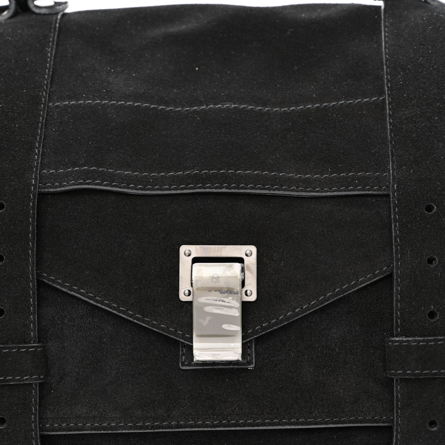 Suede Medium PS1 Satchel Black