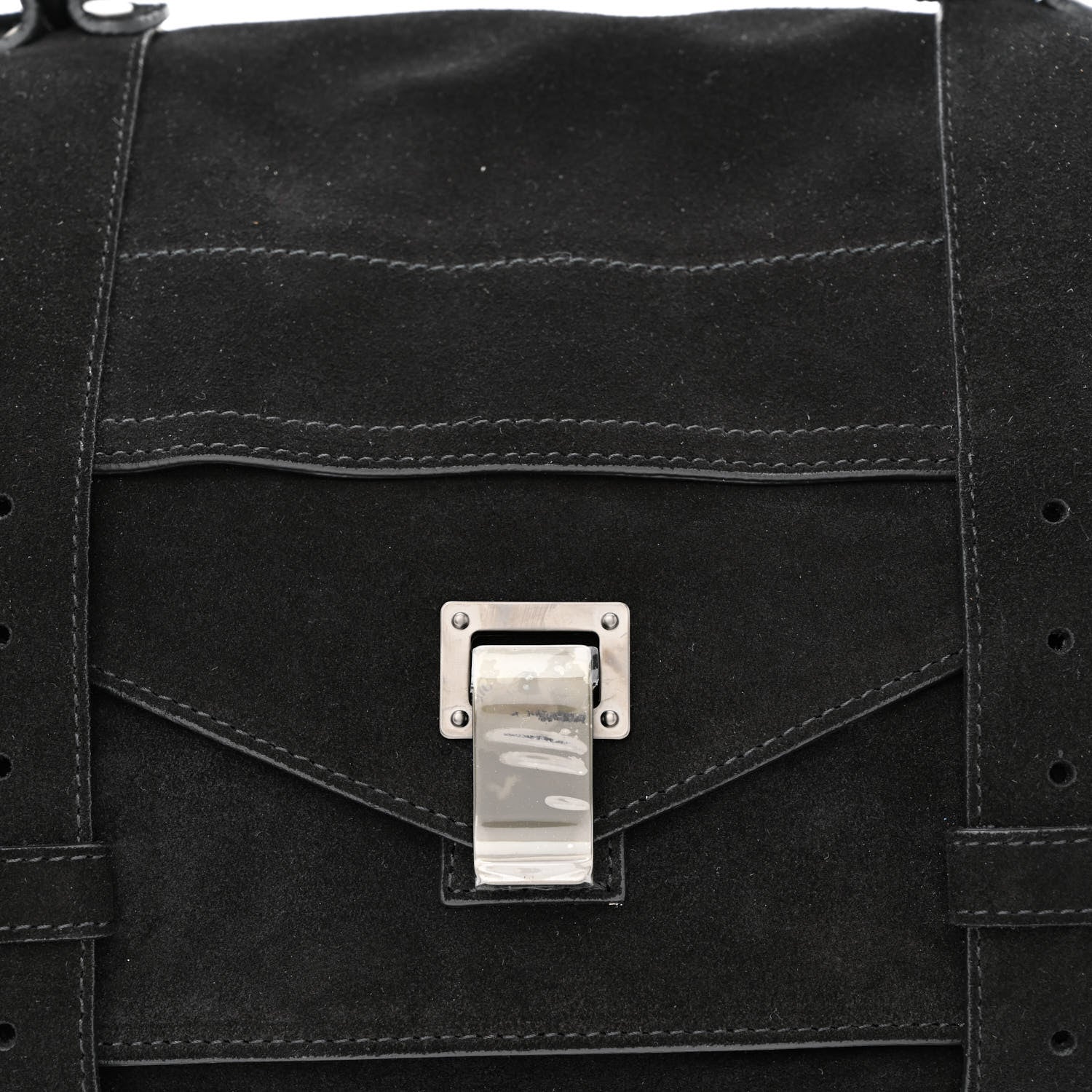 Proenza Schouler Suede Medium PS1 Satchel Black 8 of 10