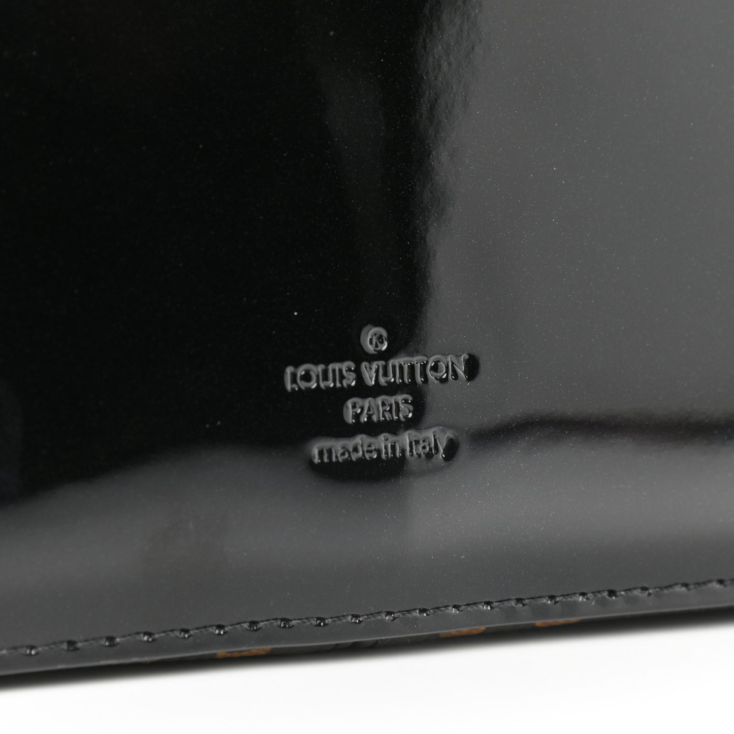 Patent Calfskin Monogram Cherrywood BB Black