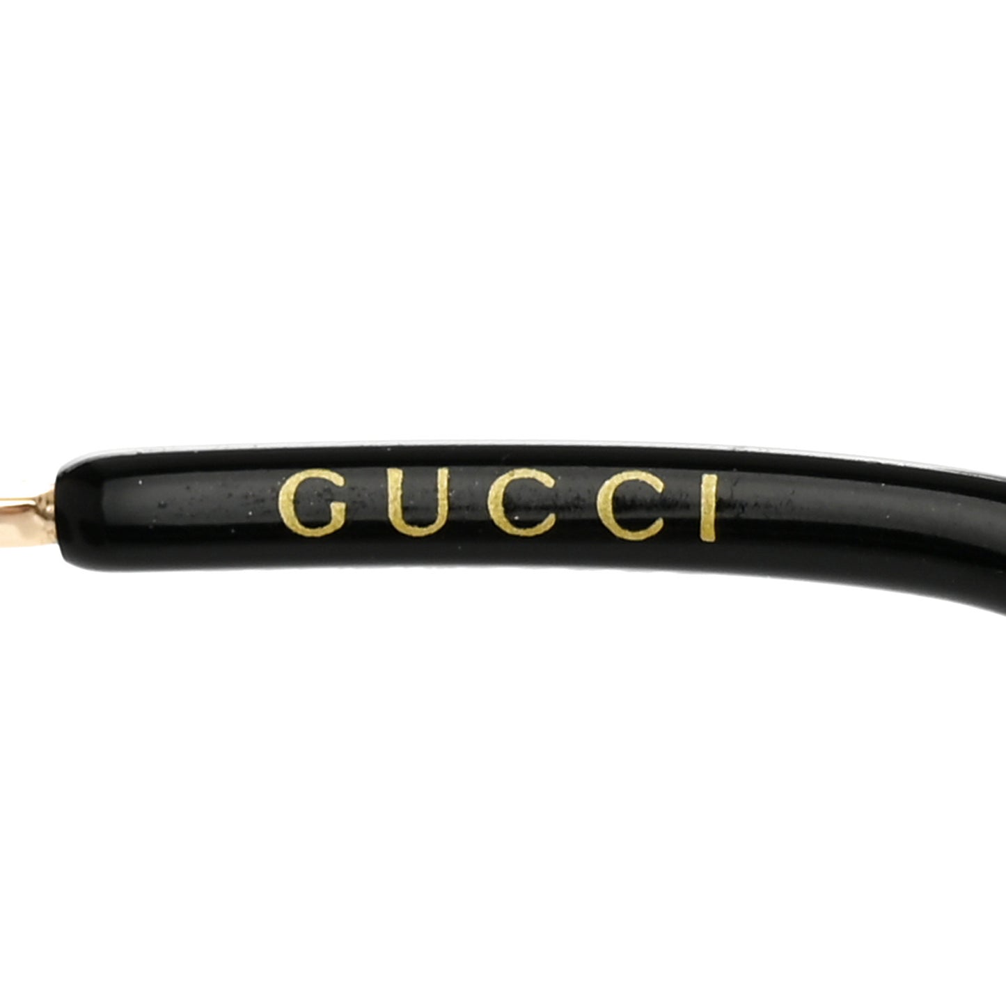 Metal Rectangular Frame Sunglasses GG0414S Gold Multicolor