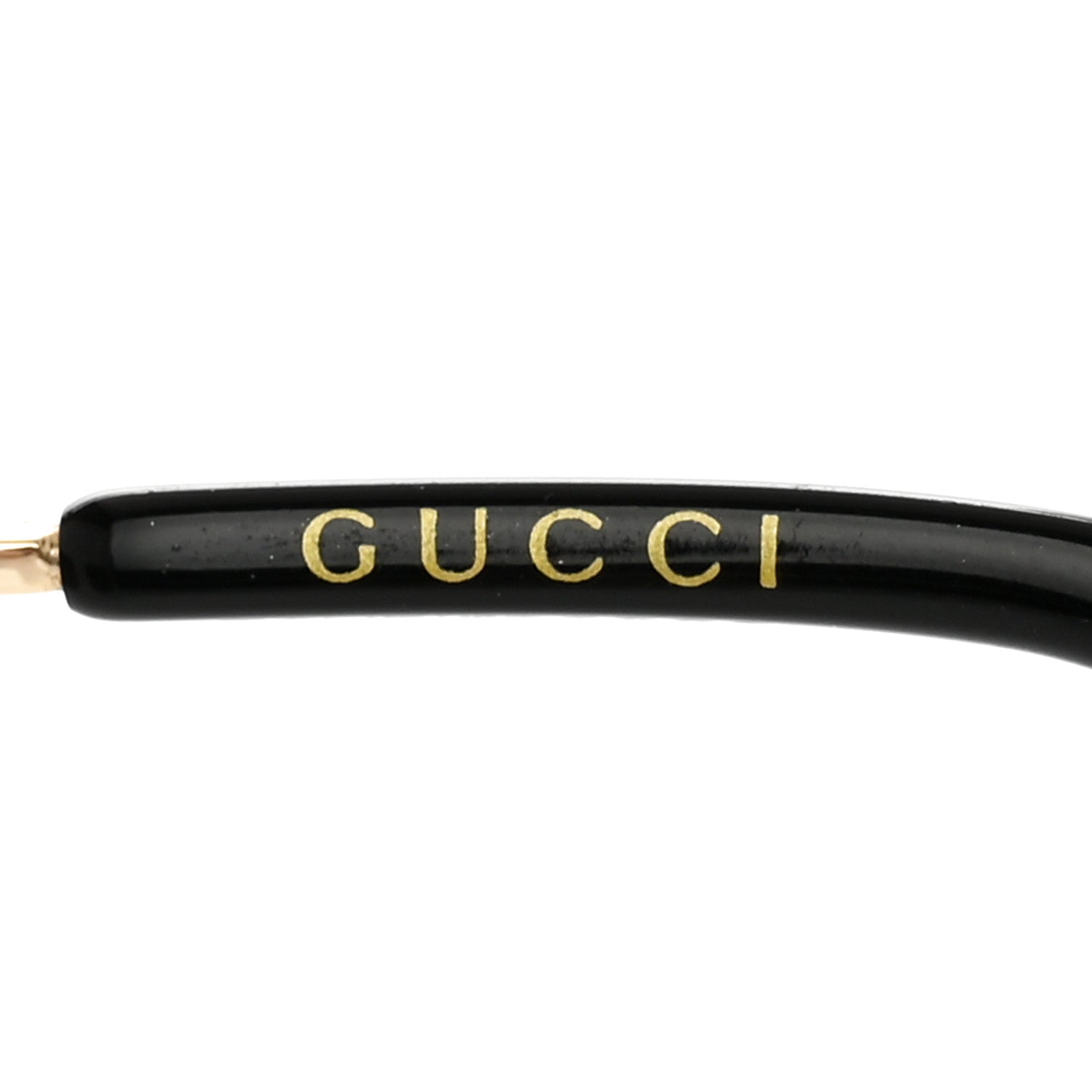 Gucci Metal Rectangular Frame Sunglasses GG0414S Gold Multicolor 5 of 10