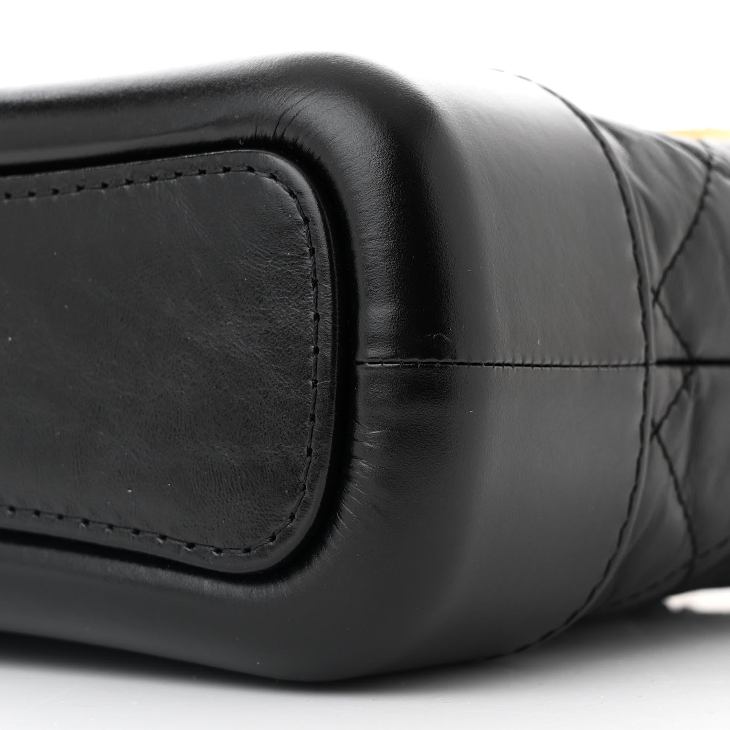 Chanel Aged Calfskin Quilted Charms Small Gabrielle Hobo Black 10 of 11