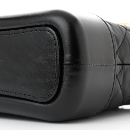 Chanel Aged Calfskin Quilted Charms Small Gabrielle Hobo Black 10 of 11