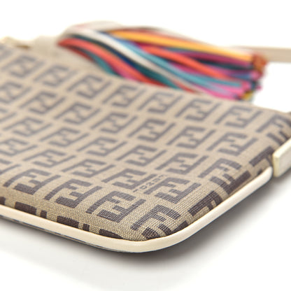 Fendi Zucchino Spalmati Pochette Tan 11 of 12