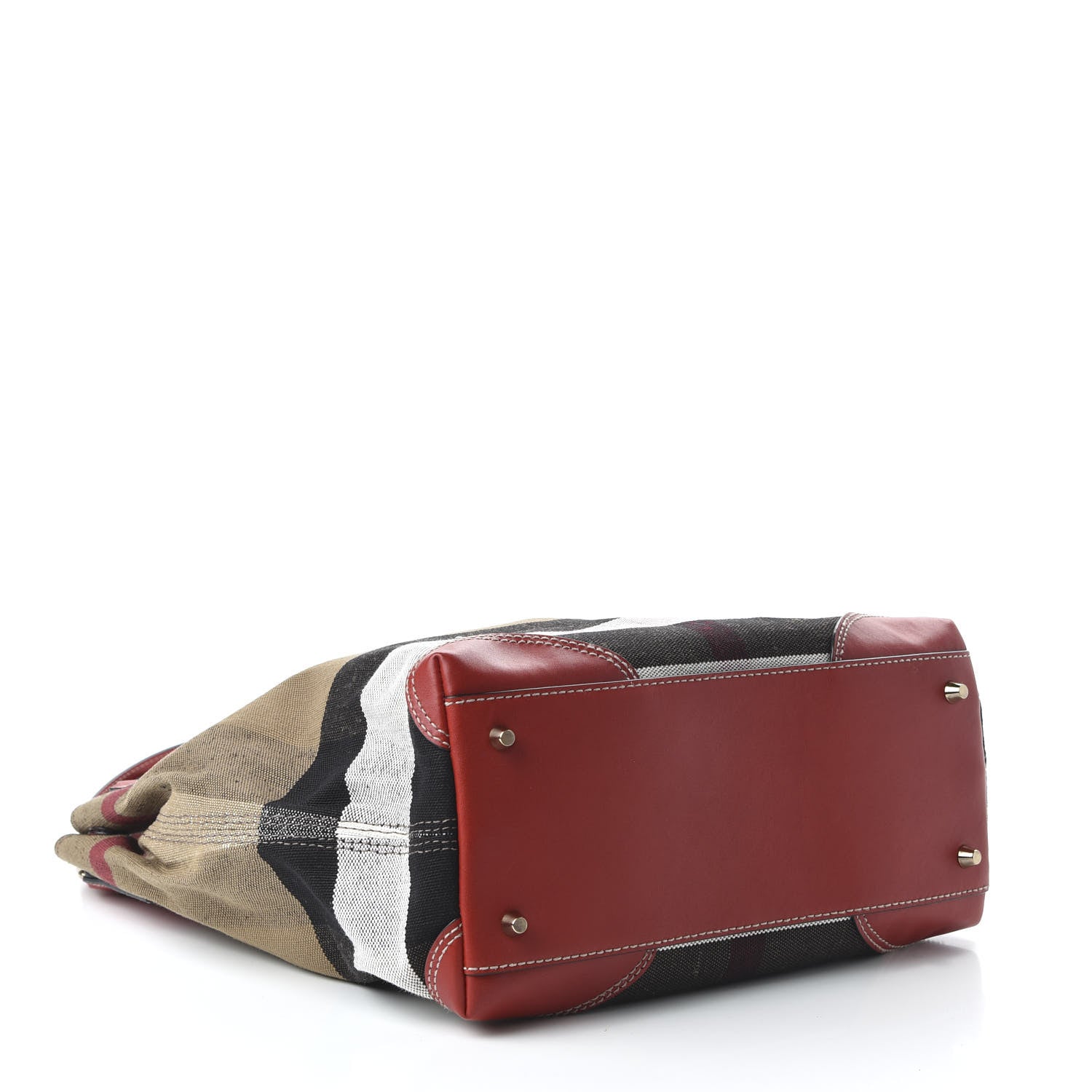Burberry Canvas Mega Check Medium Maidstone Cadmium Red 4 of 9