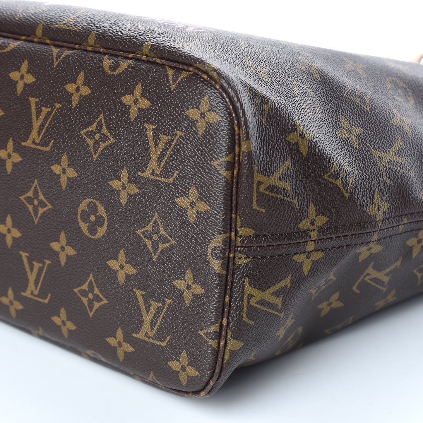 Monogram Capri V Neverfull MM Rose Ballerine