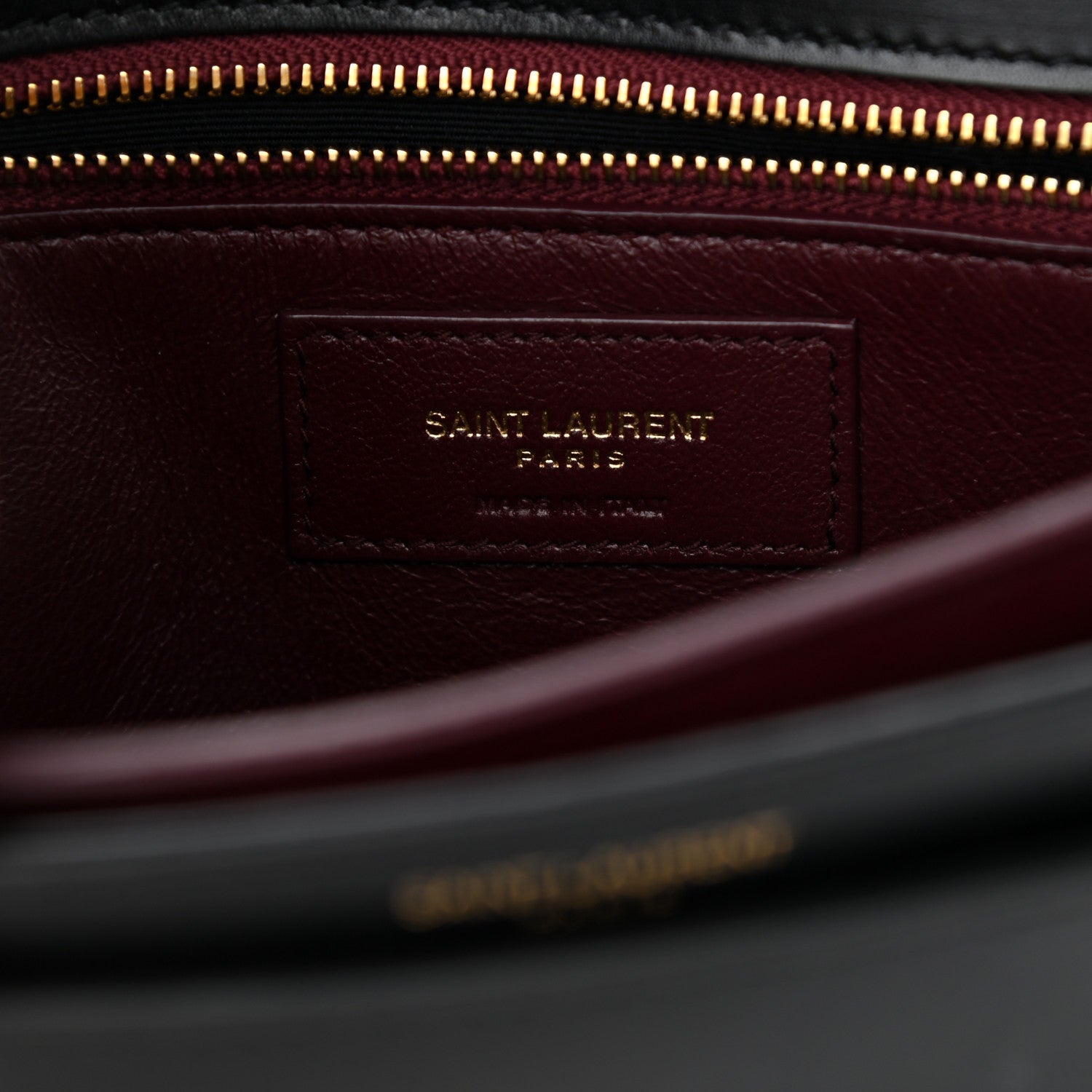 Saint Laurent Smooth Calfskin Monogram Cassandra Clasp Bag Black 6 of 19