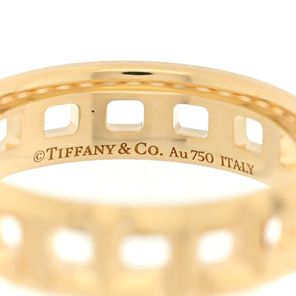 Tiffany 18K Yellow Gold T True Wide Ring 57 8 4 of 5