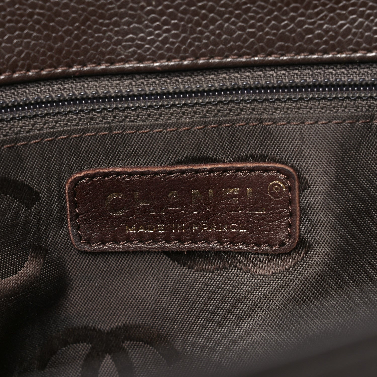 Chanel Caviar CC Shoulder Bag Dark Brown 6 of 10