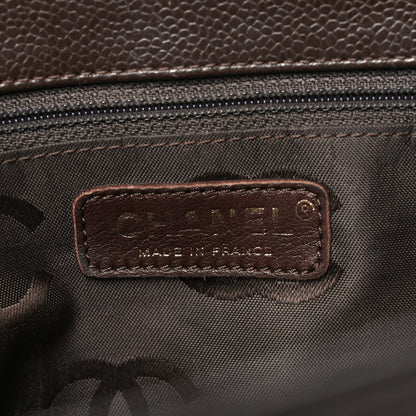 Chanel Caviar CC Shoulder Bag Dark Brown 6 of 10