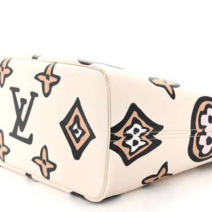 Louis Vuitton Monogram Giant Wild at Heart Neverfull MM Creme 10 of 11