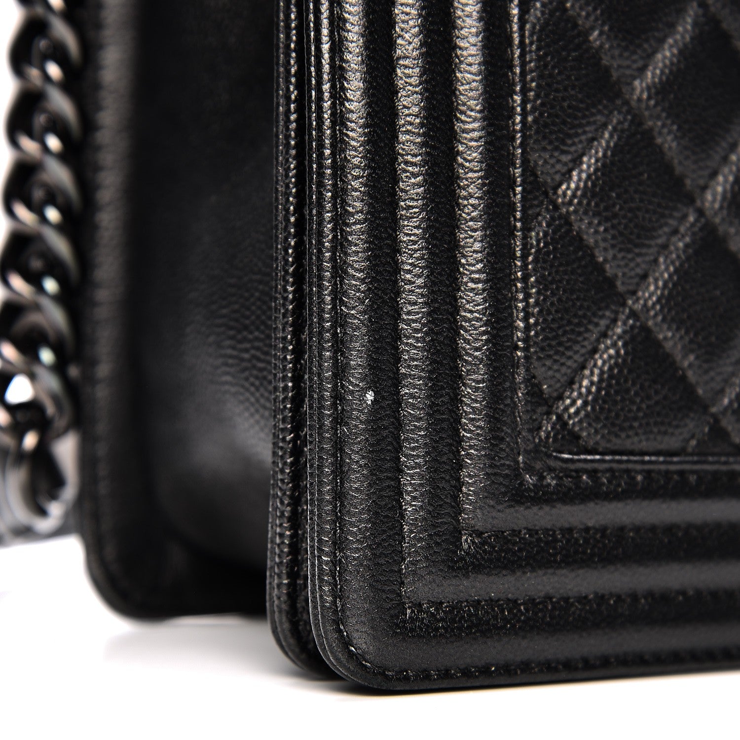 Chanel Caviar Quilted New Medium Boy Flap So Black 9 of 9