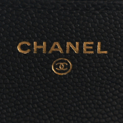 Chanel Caviar Quilted Glasses Case With Chain Black 6 of 12