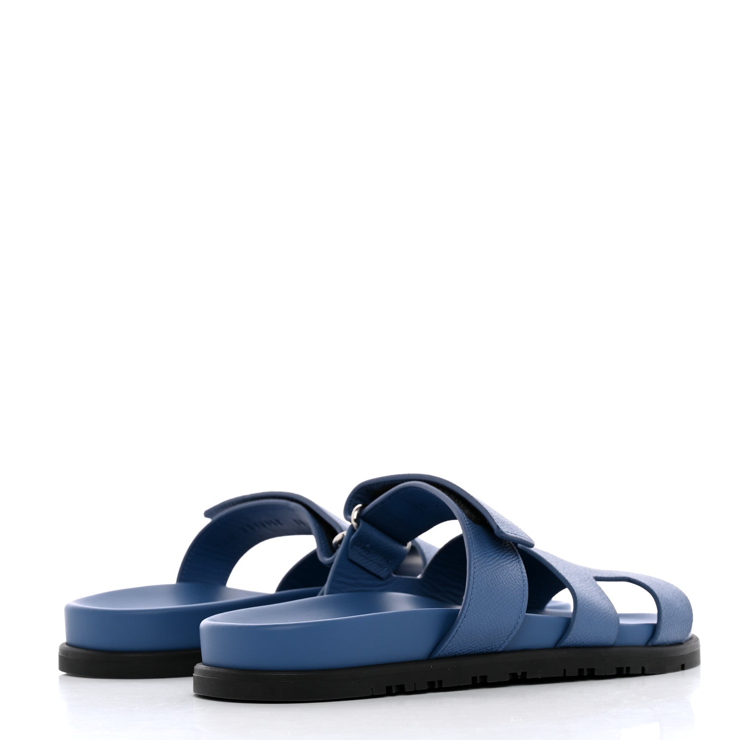 Hermes Epsom Womens Chypre Sandals 39 Bleu Bleuet 4 of 9